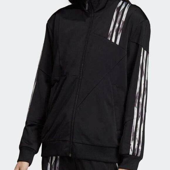 ADIDAS X Danielle Cathari Firebird Black Marble Stripe Track Jacket size Medium - Picture 3 of 10